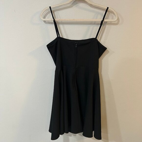 B. Darlin Juniors Black Spaghetti Strap Fit & Flare Mini Dress Size XL 9/10 - Picture 5 of 7